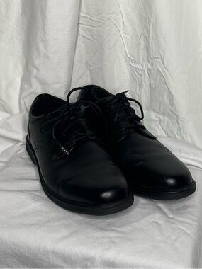 Nunn Bush Black Leather Derby Lace-Up Dress Shoes